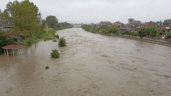 काठमाडौंमा अत्याधिक वर्षा, नदी किनार आसपास सतर्कता अपनाउन आग्रह